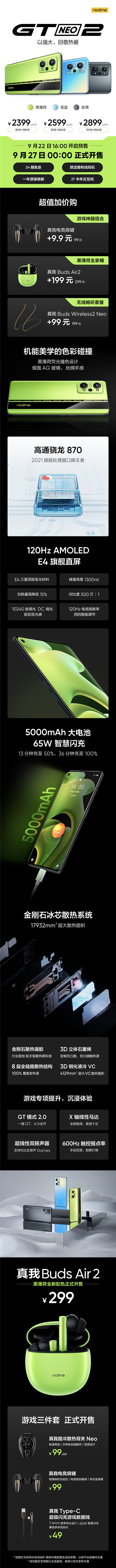 һDrealmeGT Neo22399ԪI870ֱC(j)